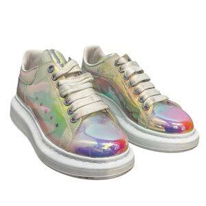 Alexander McQueen Iridescent Multicolor Platform Sneakers